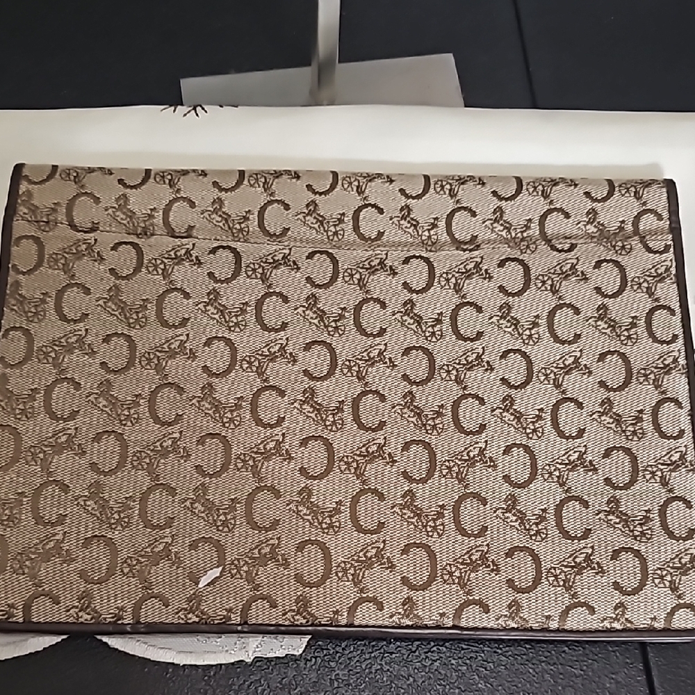 CELINE Triomphe vintage CLUTCH - Picture 3 of 8